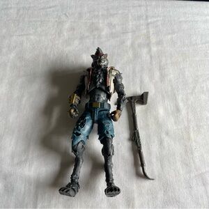 Werewolf Action Figure with Axe - Black & Teal From Fortnite